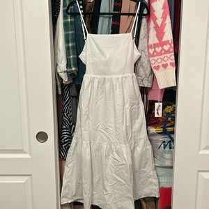 Forever 21 White Bow Back Dress